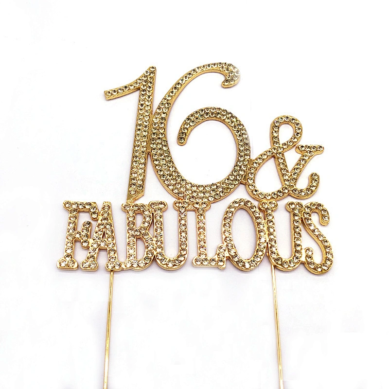 Custom Wedding decoration & Supplies cake accessories rhinestone cake topper