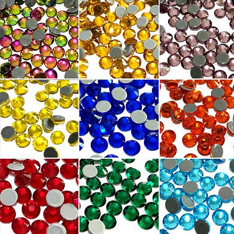 1440pcs/packet Different Size & Color Hot Sell Nail Salon Art Stone Flat Back Non Hot Fix Rhinestones