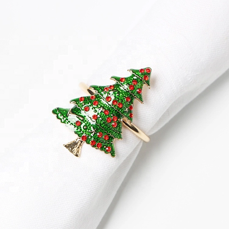 Factory producing European standard classic christmas crafts napkin rings