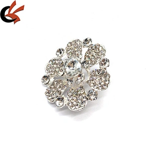 Rhinestones Lady Flower Brooch Pins for DIY Wedding Bouquets Kit