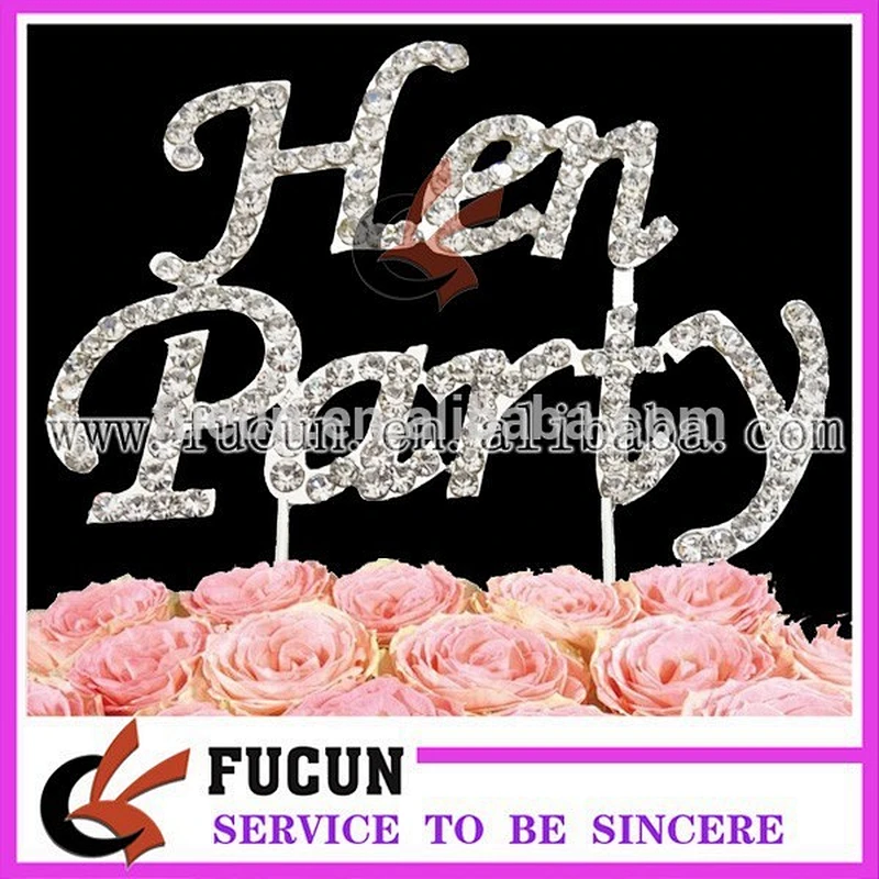 wholesale crystal rhinestone diamante cake topper party supplies