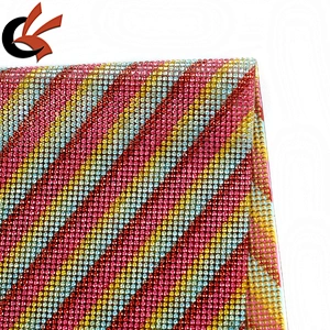 costume decoration hot fix mixed colors crystals rhinestone sheet