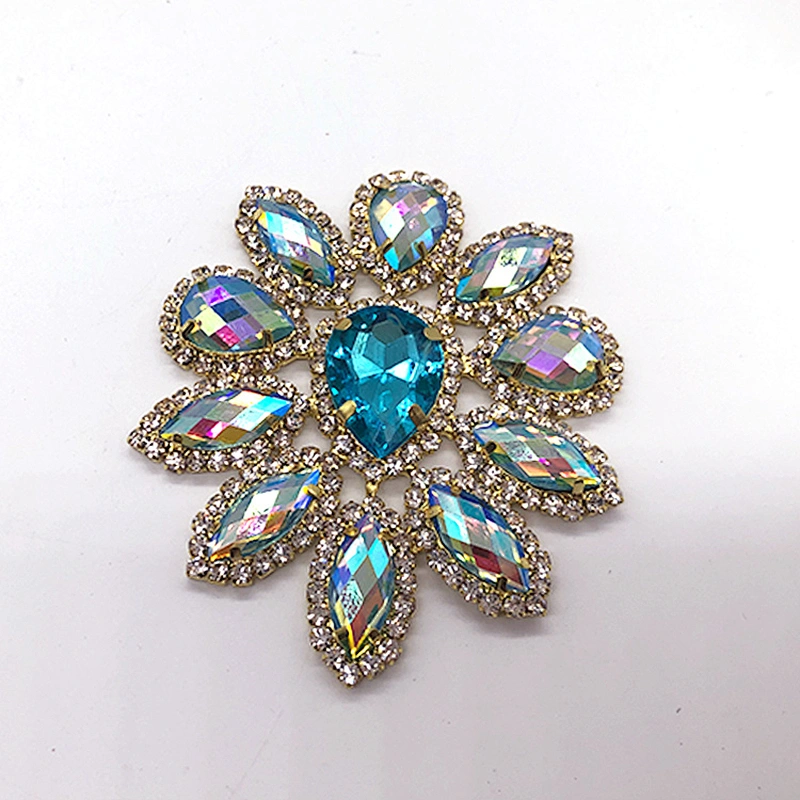 China manufacturer sparkle accessories rhinestone applique  for Fancy dress decoration