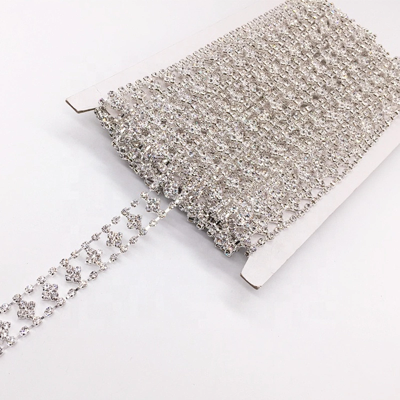 New simple model rhinestone trimmings crystal type rhinestone chain trims