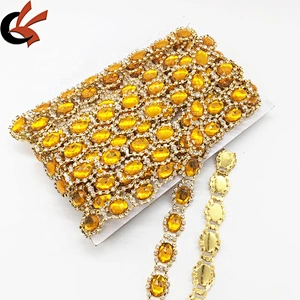 Fast Express fashion beautifully elaborate rhinestone trims crystal rhinestone chain trimming claw chain