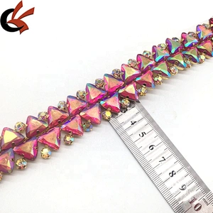 2021 New Arrival AB Crystal Beads Bridal Rhinestone Trim For Decorative Wholesale Fancy Dress