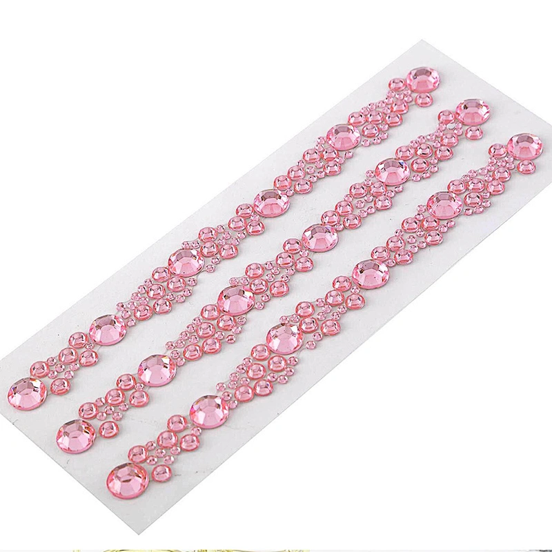 custom DIY craft self adhesive acrylic rhinestone stickers