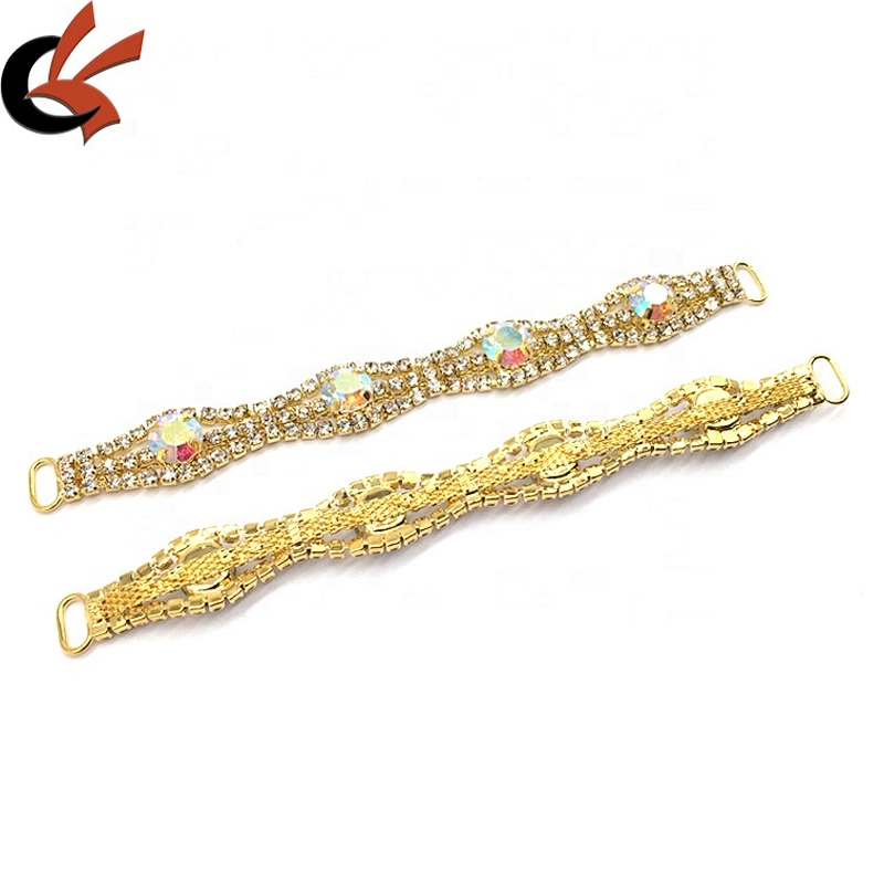 Gold/Silver Setting Women Swimsuits Rhinestone Bikini Connectors For DIY Beachwear Accessories