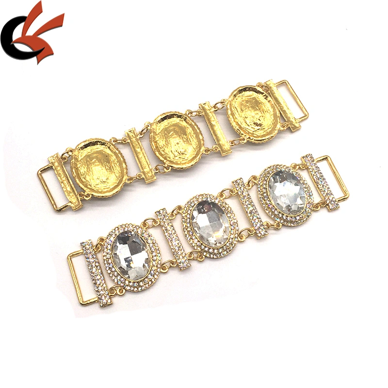 BIKINI SETS Crystal Bikini Swimwear Connectors Metal Glass Rhinestone Buckle Chain For Bikini Suit