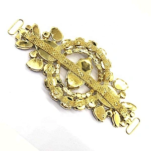 Wholesale Metal Jewelry Gold Ab Crystal Rhinestone Bikini Connector for Swimwear Accessories