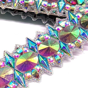 2021 Factory Custom Iron on Garment Resin Trimming Resin Appliques