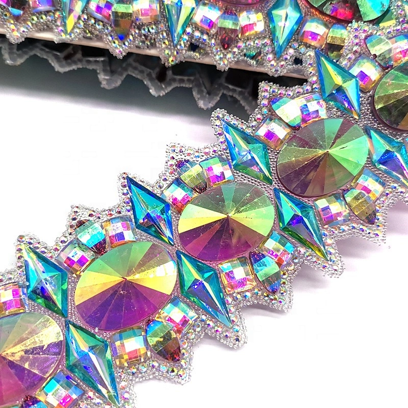 2021 Factory Custom Iron on Garment Resin Trimming Resin Appliques