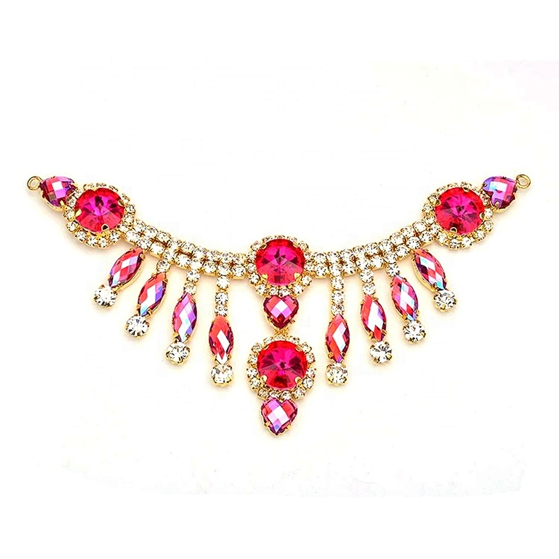 2020 Luxury Wholesale Hair Accessories Rhinestone Headband Bling Full Diamond Bikini Buckle Crystal Applique Trims
