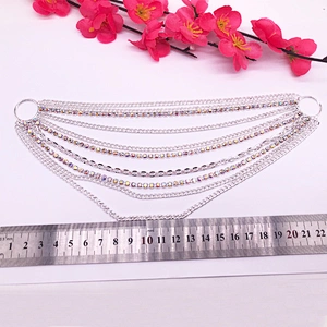 2021 New design Crystal  swimwear buckle swimwear connector for swimwear accessories