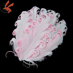 white on sky blue Nagorie Curly Feather Pad