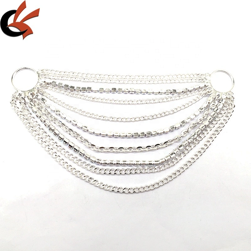 2020 Custom Wholesale Women Bikini Fashion Designer Luxury Multi Chains Pendant Diamond Crystal Bikini Connector