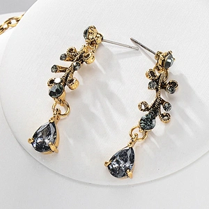 Bling Crystal Wedding Jewelry Sets for Bride necklace,earings