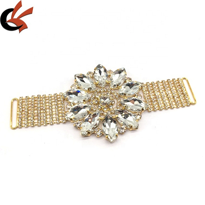 High quality new design wholesale bling rhinestone jewelry bikini salon adjustable loop bikini connector