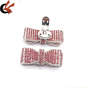 Custom shoes ornament decorated rhinestone shoe clip for women accessories