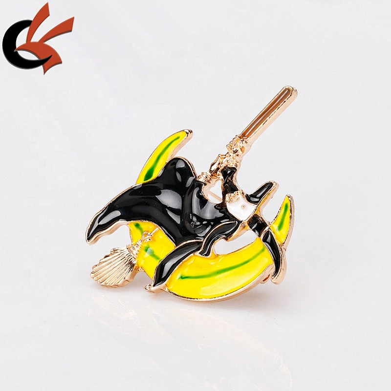 Enamel Halloween Costume Gift Jewelry Ornament Fashion Enamel witch Brooch Pins