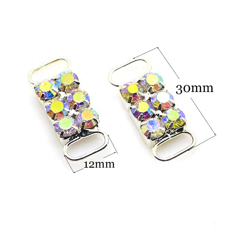wholesale AB clear rhinestone garment buckles crystal rhinestone bikini connector