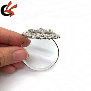 Elegant Metal Crystal Rhinestone Napkin Rings