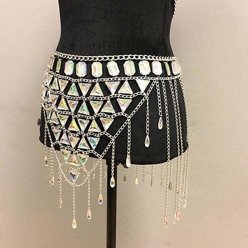 2020 fashion Rhinestone Bra Top Rave Body Chain Sexy Bralette Rave Bra Body Chain Crystal Rhinestone Bra