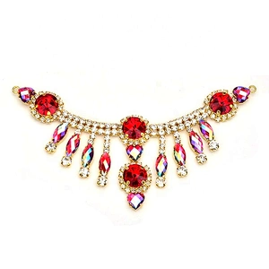 Wholesale fashion rhinestone accessories crystal chain crystal rhinestone for buckle bikini connectors trimmings crafts