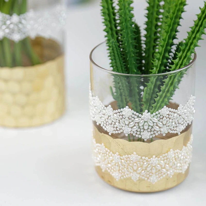 self adhesive pearls and rhinestone stickers