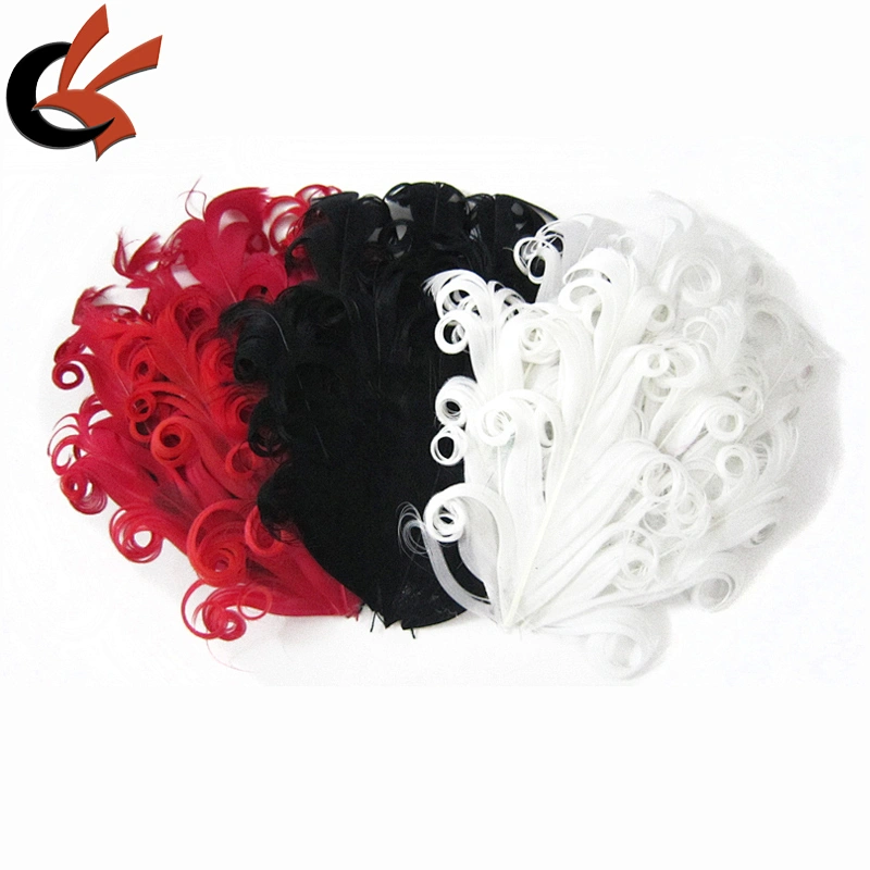 Headband Hair Accessories Clips Fascinator Wedding Bridal Curly Feather Pad