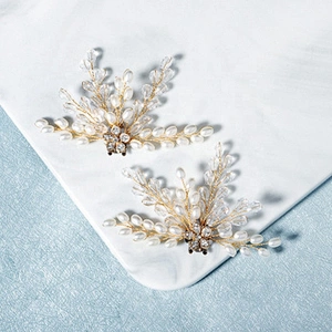 2020 fashion wedding shoe accessories handmade crystal bead rhinestone shoe clip accessories