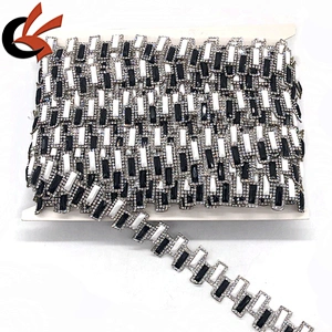 Newest wholesale crystal diamante hot fix iron on tape trimming