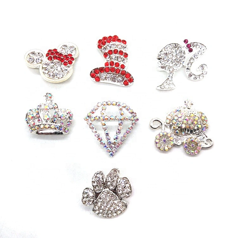25MM Stunning Diamante AB Clear Rhinestone Crown Buckles