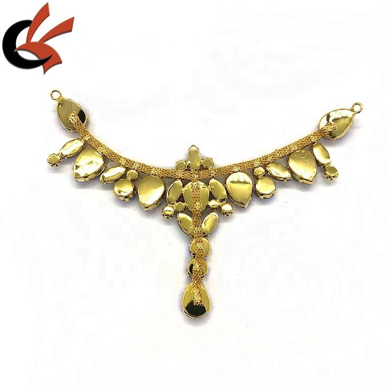 Bridal Carnival Dress Clothing Decoration Clear AB rhinestone metal buckles bikini connectors