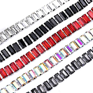 Custom Luxury Costume Jewelry Crystal Glass rhinestone Trimming