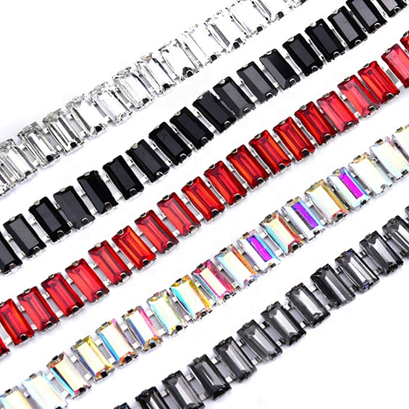Custom Luxury Costume Jewelry Crystal Glass rhinestone Trimming