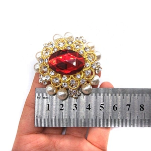 2020 Luxury Pearl Rhinestone Napkin Ring for table decoration