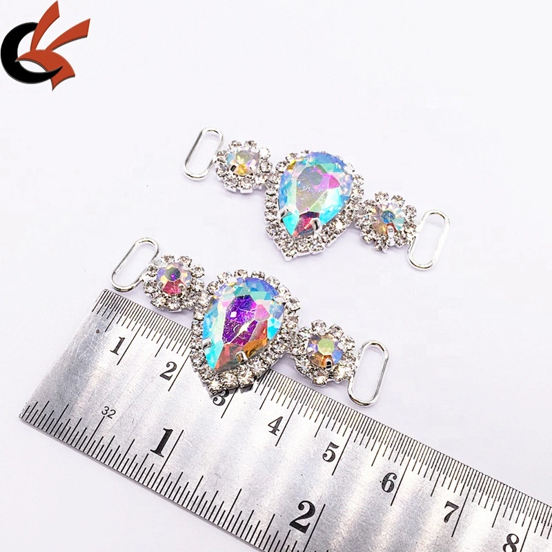 wholesale fashion swimsuit silver set crystal rhinestone bikini connector for bodybuilding competition