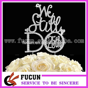 We Still DO 10th 20th 25th 30th 40th 50th rhinestone cake topper pin
