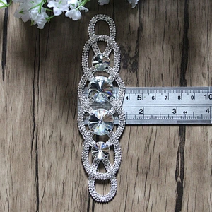 diamond silver metal jewelry chain swimwear rhinestone crystal bikini connectors