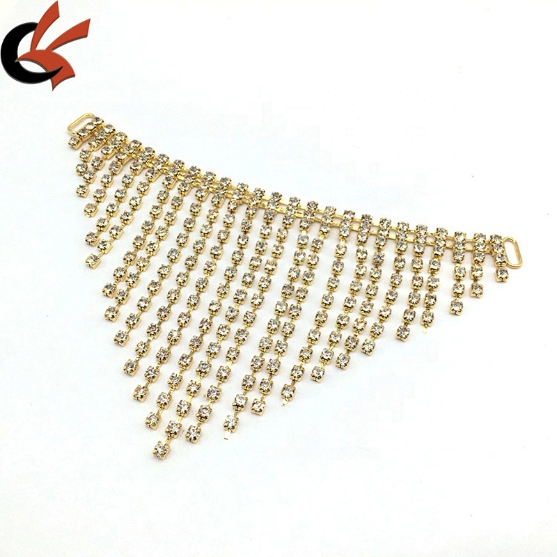 Hot sale Diamante Rhinestone Haunch Chain Pendant Bikini Connector For Swimwear Pageant Stage