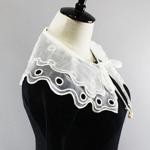 Fashion Hollow out Detachable Shirt Collar with Rhinestone for Garment Accessories