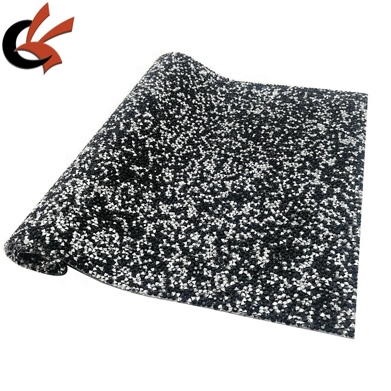NEW 24*40cm full crystals Iron On Applique hot fix Rhinestone Trim Sheet