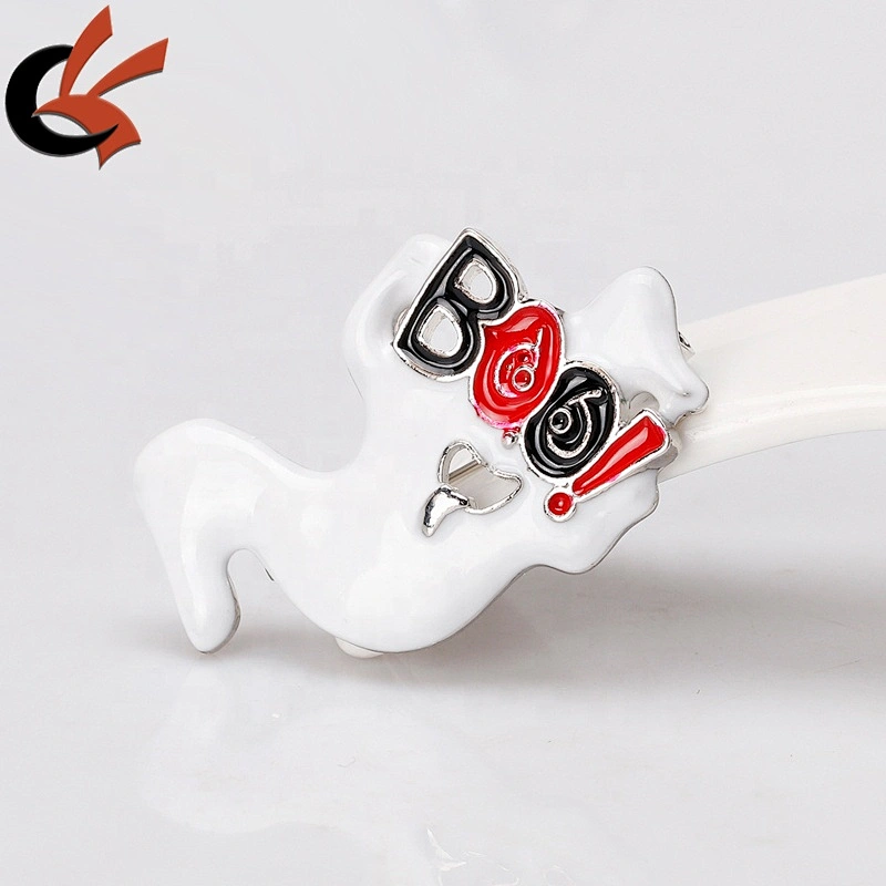 New creative Halloween cartoon brooch enamel ghost soul ornament brooch pin