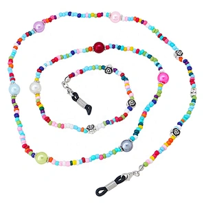 multicolor colors beads sunglasses holder lanyard Face Masking Lanyard