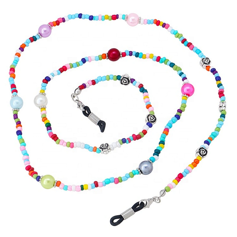 multicolor colors beads sunglasses holder lanyard Face Masking Lanyard