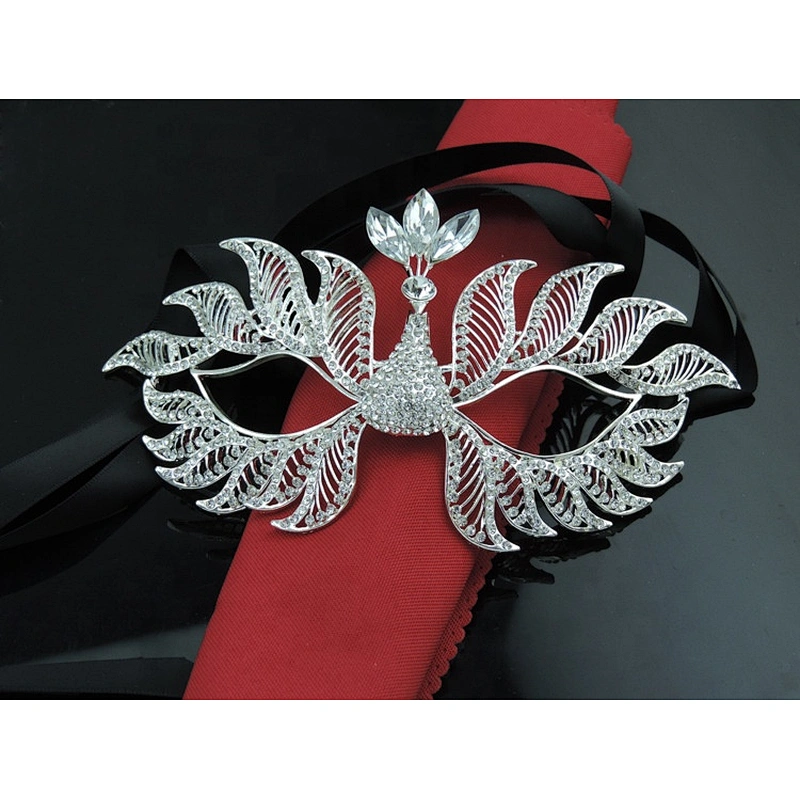 High quality Fashion sexy Metal  Masquerade mask with crystal for Costume party
