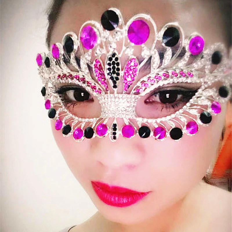 Masquerade Mask  Halloween Mask Metal silver Venetian party Mask