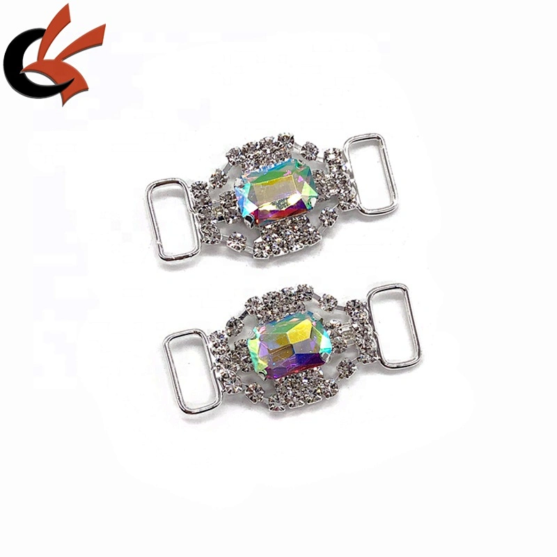 Top quality rhinestone swimwear bikini connector for swimwear accessories