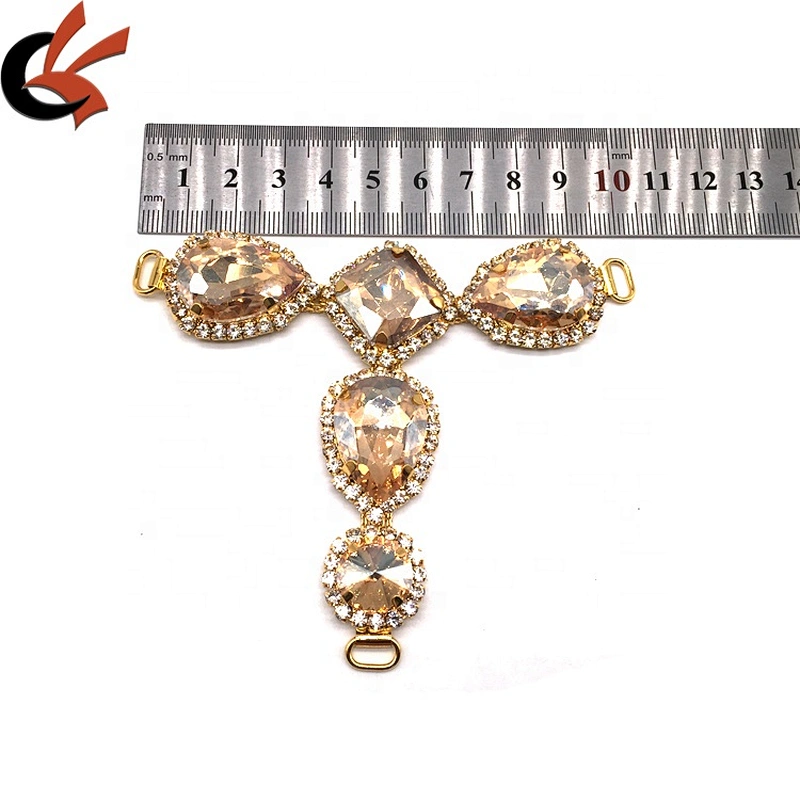 NEW women swimwear decoration contest bikini suit accessories rhinestone champagne gold bikini connector